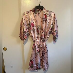 Floral Pink Women's Robe